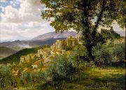 Albert Bierstadt Olevano oil on canvas